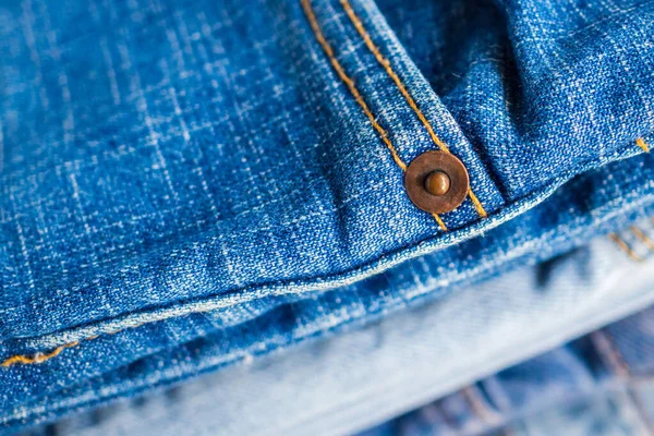 Jeans Vaqueros Azul Pila Textura Fondo Primer Plano — Foto de Stock