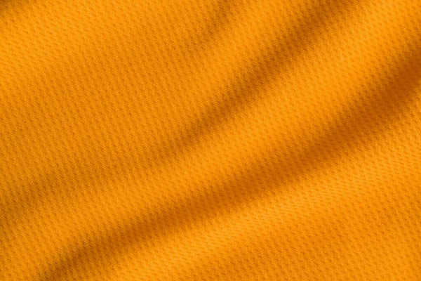Orange Farbe Sportbekleidung Stoff Jersey Fußballshirt Textur Ansicht Von Oben — Stockfoto