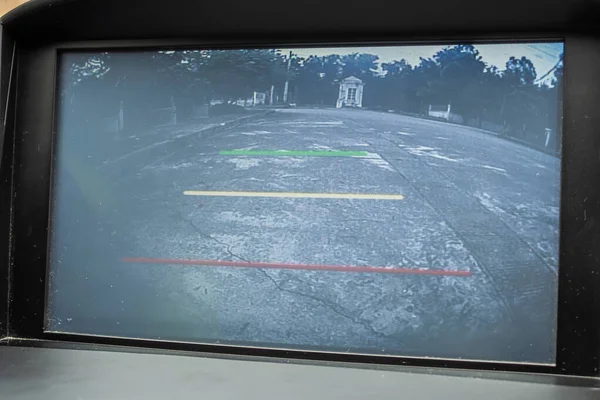 Car rear view video camera screen monitor display