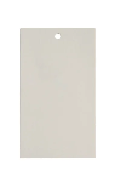 白の背景に隔離されたブランク価格タグラベル — ストック写真