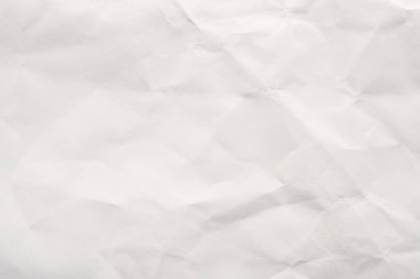 Soyut beyaz buruşmuş kağıt doku arkaplanı