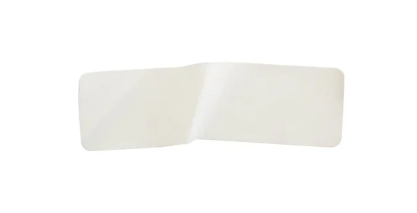 Etiquette Autocollante Papier Isolée Sur Fond Blanc — Photo