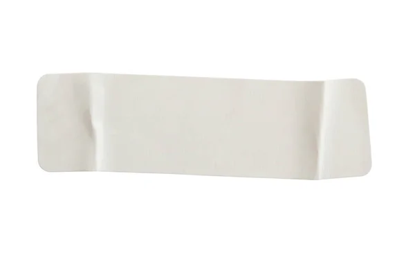 Etiquette Autocollante Papier Isolée Sur Fond Blanc — Photo