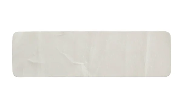 Etiqueta Adesiva Papel Isolada Fundo Branco — Fotografia de Stock