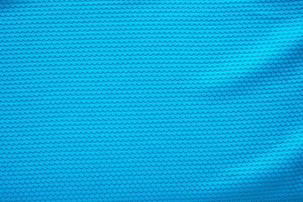 Tissu Maillot Football Bleu Texture Vêtements Sport Fond Vue Rapprochée — Photo