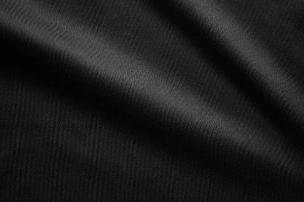 Abstract Zwarte Stof Stof Textuur Achtergrond — Stockfoto