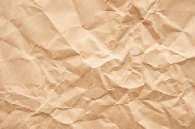 Kahverengi buruşmuş geri dönüşüm kağıt dokusu arkaplanı