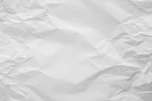 Abstract White Crumpled Paper Texture Background — Stock Photo, Image