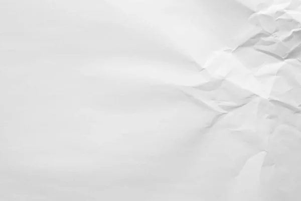 Abstract White Crumpled Paper Texture Background — Stock Photo, Image