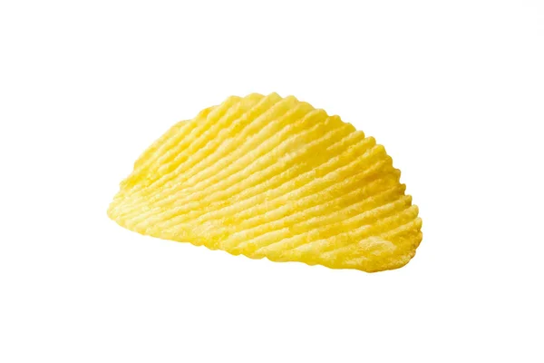 Chips Snack Geïsoleerd Witte Achtergrond Met Clipping Pad — Stockfoto