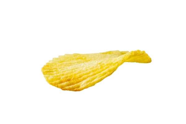 Chips Snack Geïsoleerd Witte Achtergrond Met Clipping Pad — Stockfoto