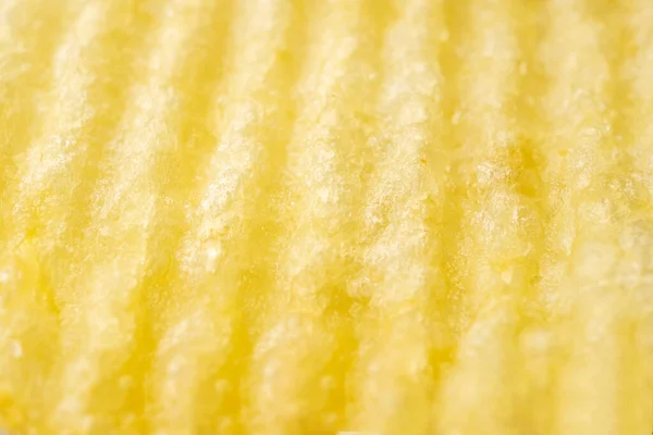 Aardappel Chip Patroon Textuur Achtergrond Closeup — Stockfoto