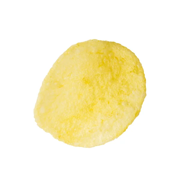 Potatischips Isolerad Vit Bakgrund Med Klippbana — Stockfoto