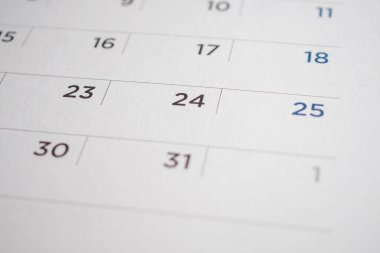 takvim sayfasını kapat