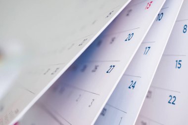 Takvim sayfası çevirme sayfası arka planı kapat