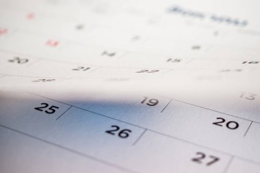 Takvim sayfası çevirme sayfası arka planı kapat