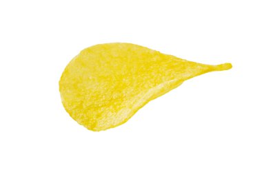 Patates cipsi beyaz arkaplanda izole