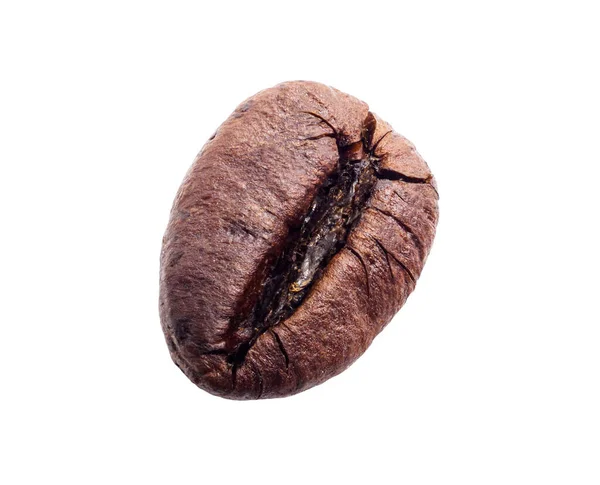 Pörkölt Kávébab Elszigetelt Fehér Alapon Nyírás Elérési — Stock Fotó