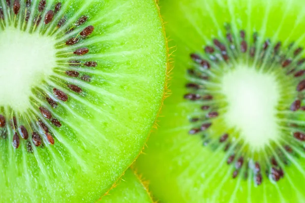 Fatias Frutas Frescas Kiwi Close Macro Fundo — Fotografia de Stock
