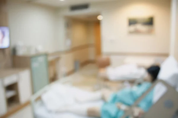 Abstract Hospital Room Interior Bed Blur Background — Stock Photo, Image