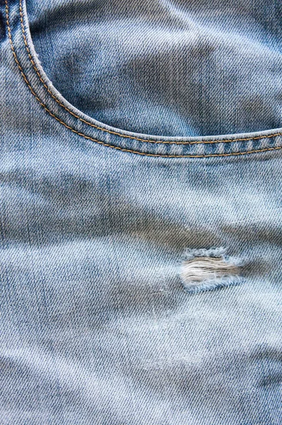 Jeans Tasche Jeans Textur Nahaufnahme — Stockfoto