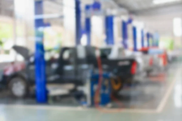 Car Repair Maintenance Service Center Blurred Background — Stock Photo, Image