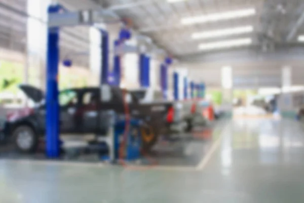 Auto Reparatie Onderhoud Service Center Wazig Achtergrond — Stockfoto