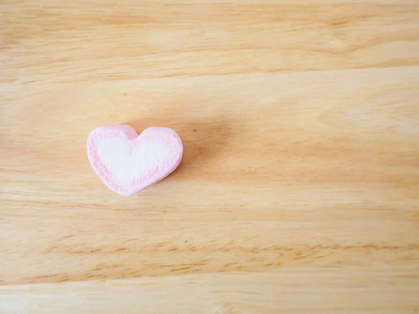Ροζ Ζαχαρωτό Σχήμα Καρδιάς Για Φόντο Αγίου Βαλεντίνου — Φωτογραφία Αρχείου