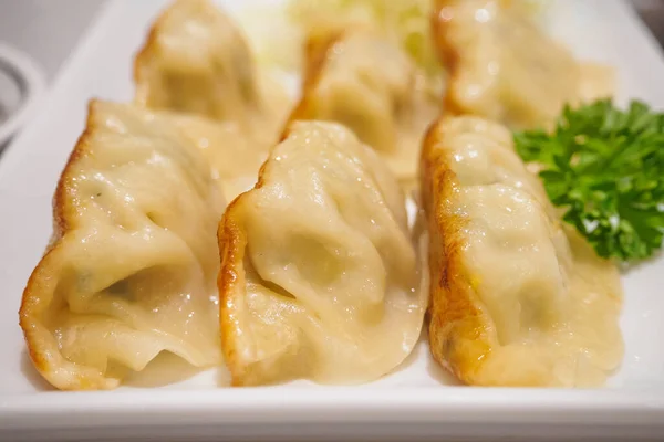 Boulettes Gyoza Aux Légumes Nourriture Japonaise — Photo