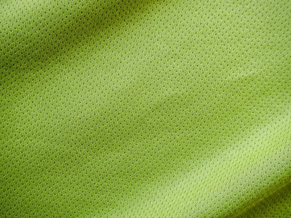 Green Sports Clothing Fabric Jersey Texture — Stock Photo, Image