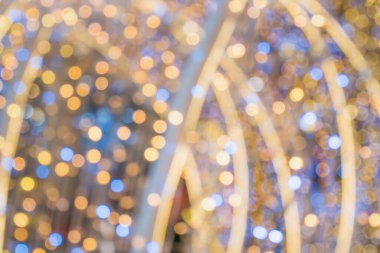 Arka plan için Noel Işığı Bokeh şenlik bulanıklığı