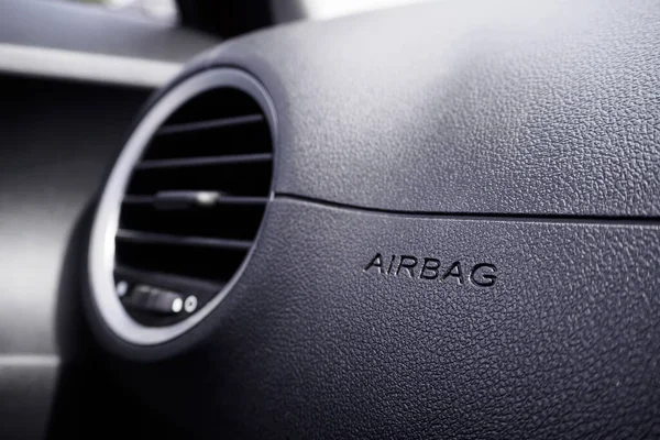 Sinal Airbag Segurança Carro — Fotografia de Stock