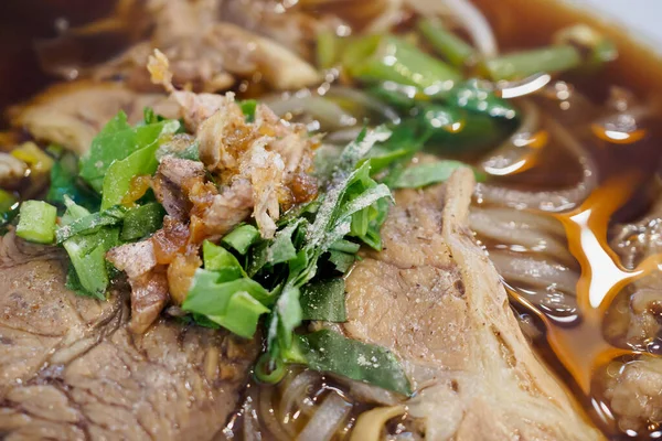Thai Noodles Beef Stew Soup — Stok Foto