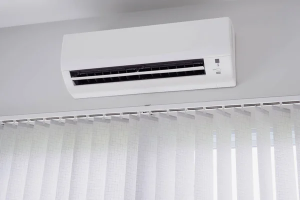 Airconditioner Witte Wand Achtergrond — Stockfoto