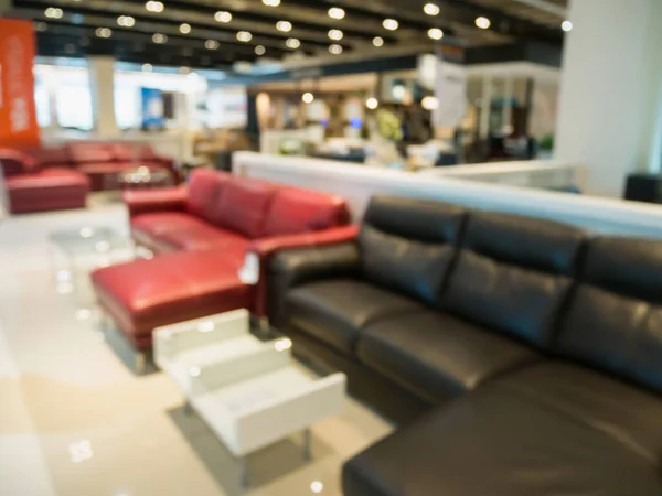 Abstract Blur Sofa Furniture Store Shop Interior Bokeh Light Background Royalty Free Stock Images