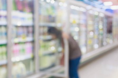 arkaplan için bulanık süpermarket