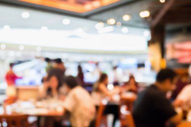 Soyut Kafe Kahve Şup Restoranı. Bokeh Light ile iç mekan bulanıklığı.