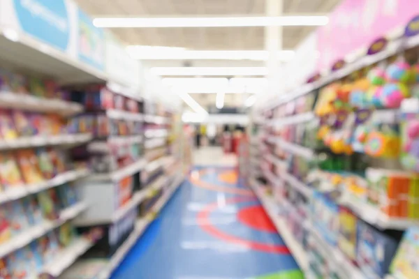 Abstraktní Rozmazání Pozadí Supermarketu — Stock fotografie