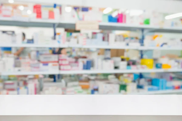 Farmacia Contador Farmacia Tienda Interior Con Medicamentos Suplementos Vitamínicos Productos —  Fotos de Stock