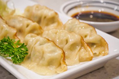 Sebzeli Gyoza köftesi, Japon yemeği.