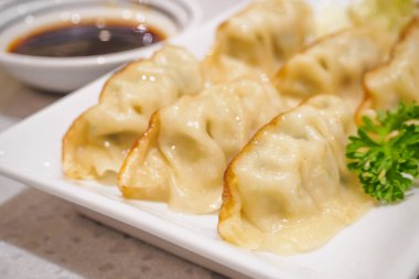 Sebzeli Gyoza köftesi, Japon yemeği.