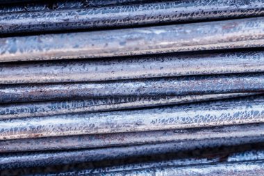 İnşaat için çelik çubuk dokusu arka planı