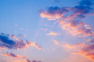 Soyut günbatımı gökyüzü doğa arkaplanlı bulutlar