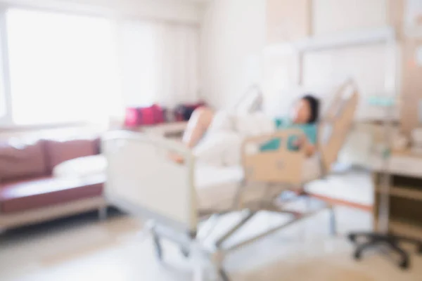 Abstract Blur Patient Bed Hospital Room Interior Background — Stock Photo, Image