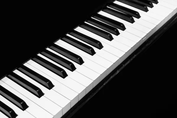Piano Teclado Fundo Instrumento Musical — Fotografia de Stock