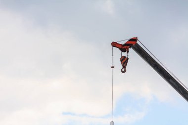 Mobil inşaat vinç kamyonunun teleskopik kolları