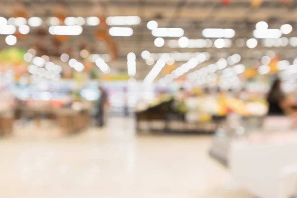 Abstrakcyjny Sklep Spożywczy Supermarket Rozmyte Rozmyte Tło Bokeh Światła — Zdjęcie stockowe