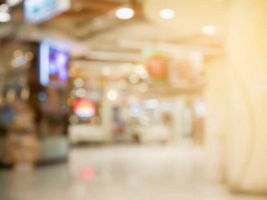 Bulanık alışveriş merkezi arka planı
