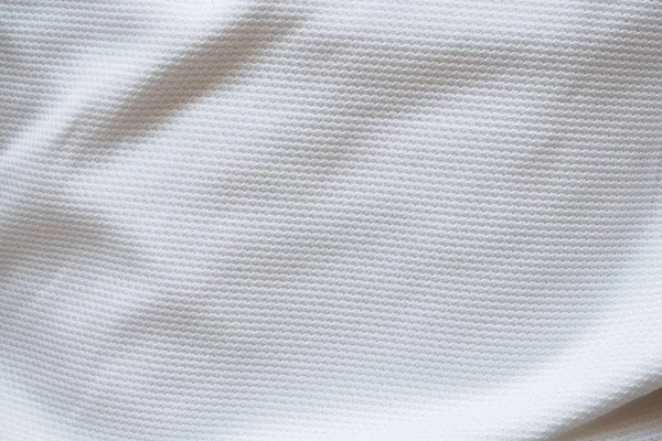 Білий Футбольний Футбол Одяг Тканина Текстура Спортивний Одяг Фон Крупним — стокове фото
