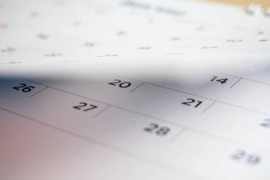 Takvim sayfası çevirme sayfası arka planı kapat